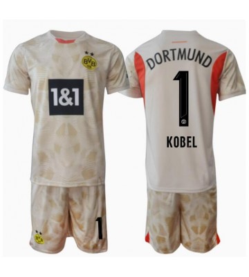 Borussia Dortmund Gregor Kobel #1 Målvakt Hemmakläder Barn 2024-25 Kortärmad (+ Korta byxor)